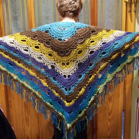 handmade Accessories - HANDMADE "THE KELLY" Gypsy festival SHAWL